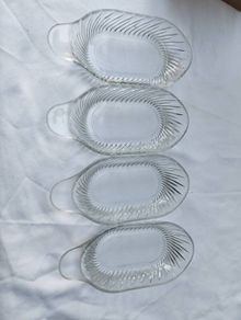 Vintage set of 4 Banana float/Ice Cream Bowls