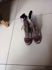 Dorothy  Perkins Mink/Taupe  Velvet  Ankle  Boots.    S. 7.  NEW.