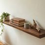 Live Edge Walnut Floating Shelf | Made to Measure | Handmade in Ireland Image 2