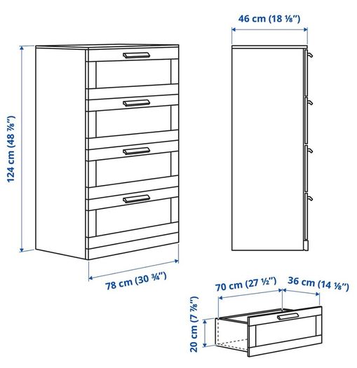 IKEA chests of drawers, lockers