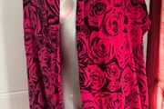 Large pink floral scarf Postage included