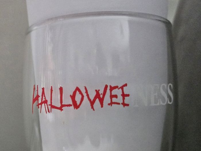 Rare Guinness Halloween glass
