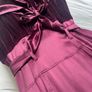 Quin and Donnelly Velvet and silk dress Aubergine/purple colour Image 8