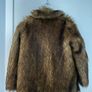 Zara Brown Faux Fur Coat Jacket Size S Image 3