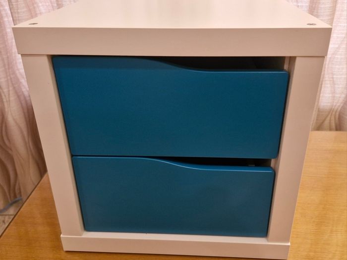 IKEA Kallax cube with drawers