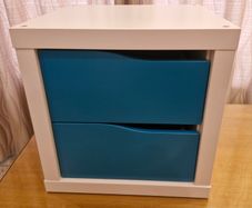 IKEA Kallax cube with drawers