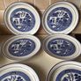 Vintage Arklow pottery "Willow " 6Dinner plate 5 Bowls Image 4