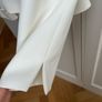 White / Ivory Blazer with pearl tie Image 5