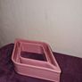 Rare Sylvac diamond shaped pink posy dish 1235 Image 7