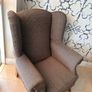 Queen Anne wing back chair Image 3