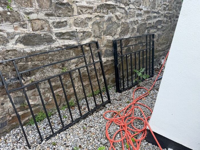 Wrought iron entrance gates made by Kennan & Son