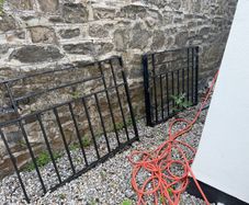 Wrought iron entrance gates made by Kennan & Son
