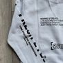Bershka Ice Blue / White Graphic Print Hoodie - Size XS Image 8
