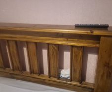 super king solid pine bed