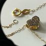 18k Solid Gold 0.7g & 0.50ct Natural Diamond Heart Pendant Necklace - ultra-lightweight Image 4