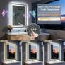 LED Bathroom Mirror with Lights,Bluetooth Dual Speaker,Anti-Fog,3 Color Temperature,Dimmable Brightness,Memory Function,Waterproof,Wall Mount Design,Tempered Glass (3 Light Modes, 50Lx70W CM) Image 6