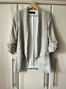 H&M linen blazer uk 8