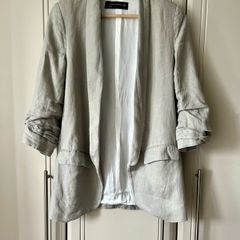 H&M linen blazer uk 8