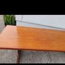 mid century teak sleigh base coffee table XXL Image 6