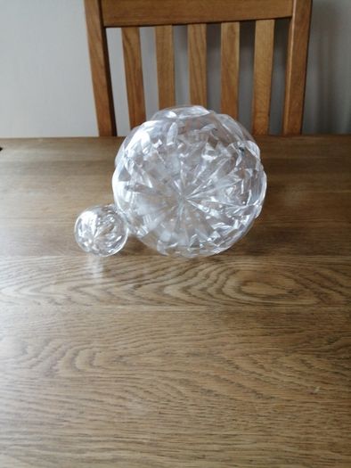 Crystal Decanter Beautifully Cut 12.5"high