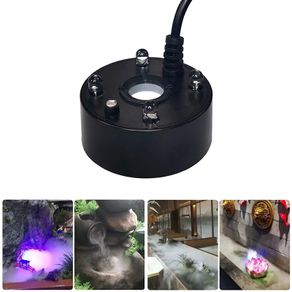5V USB Mist Maker Fogger Nebulizer Water Fountain Fish Tank Pond Atomizer Head With 4 LED Colourful Lights
