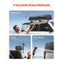 Roof Rack Water Tank, 4 Gal, Multi-Dispensing Outdoor Tank with 2 Splash-Guard Panels & T-slot, High-Capacity Aluminum Tank with Pressurization Port Image 4