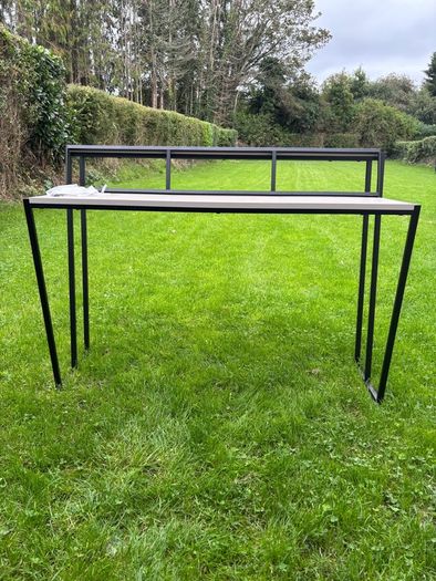 Wade Logan Aires Split Level Mocha Study Desk - 124cm