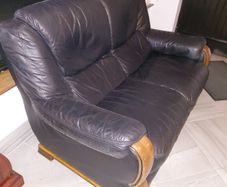 Real Leather 2 seater couch