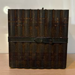 Antique Biscuit Tin by Huntley and Palmers, Bounded Book Box , Dickens Series c1900