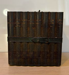 Antique Biscuit Tin by Huntley and Palmers, Bounded Book Box , Dickens Series c1900