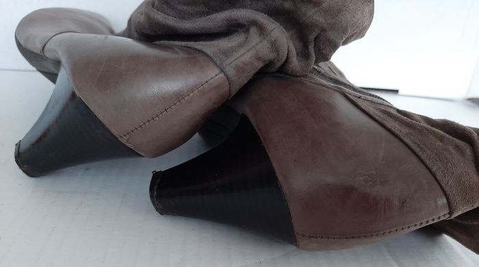 Leather and suede boots Clarkes