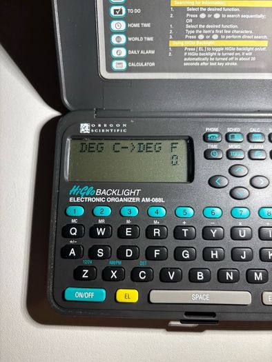 Vintage Oregon Scientific Electronic Organiser Working