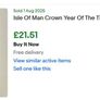 Year Of The Tiger Isle of Man Crown 1998 BUNC in stamp cover Image 6