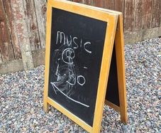 Footpath A Frame sign, blackboard