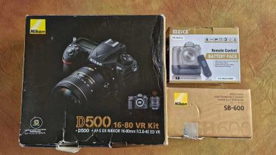 Nikon D500 kit with AF-S DX Nikkor 16-80 mm f/2.8-4E ED FR