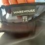 Black Warehouse shift dress with frilly sleeves. Size 12 Image 4