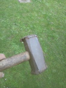 antique blacksmiths sledge hammer