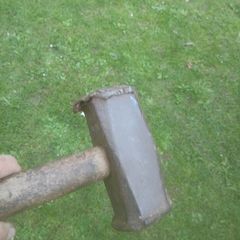 antique blacksmiths sledge hammer