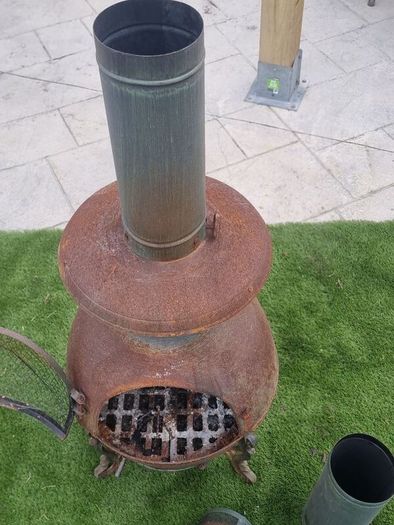 Large Steel Chiminea