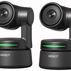 2x OBSBOT Tiny 1080 AI PTZ Webcams - Auto Tracking + Remotes + Mount