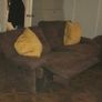 Sofas Two 3 seater Brown Suedette recliners Image 5