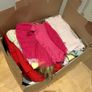Box of clothing, shoes, bags Image 2