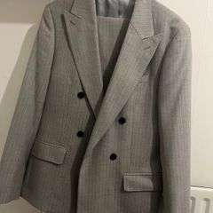 river island gray suit 38r