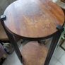 Vintage French wooden plant stand two tier Image 2
