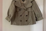 Crop trench coat jacket