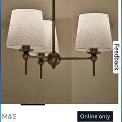 M&S  Blair Flush Celing Light