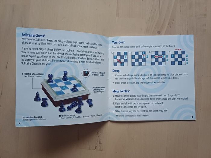 Solitaire Chess Solo Puzzle Strategy Board Game