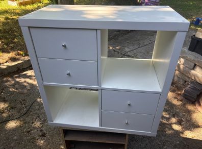Ikea Kallax 77x77 storage unit with 4 drawers
