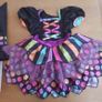 Child Girls Miss Matched Witch Fancy Dress Halloween Image 4