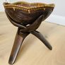 Handmade wooden bowel and stand Image 4